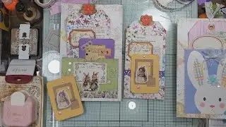 Large Tag with Vellum Pocket | Bunny Journal Card | Mass Makes | Lip Flappin ;-}