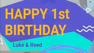 Happy 1st Birthday to the twins