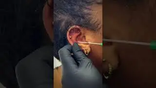 WOW! 😱 DOUBLE CONCH PIERCING!