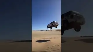 Guy sends it huge an pismo dunes in a stock jeep Cherokee