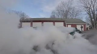Parking Lot Takeover! Driveway Burnouts!!