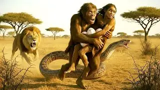 Life Millions Years Ago | Python Attack Early Human | How Prehistoric Humans Survived