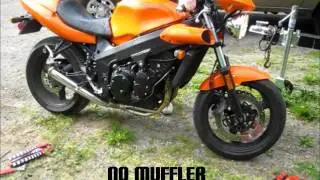 Triumph Speed Four Muffler Comparison