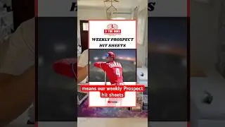 MLB Spring Training Prospect Hit Sheet #1 #bowmandraft #baseball #mlb #hitsheet