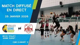 Match MCSV VOLLEY SEINE OUEST face &agrave; CSM CLAMART 2