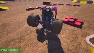 Monster Jam showdown wild side 2 wheel skills
