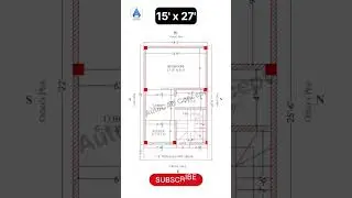 15x27 House Plan | Small House Plan | Ground Floor Plan  #housedesign #house #homedesign