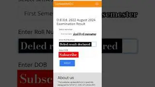 Deled result declared #deledresult2024 #deledbackpaper#deledresult #deled1stsemesterresult#3rdsem