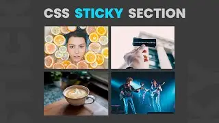 Sticky Section Using Html CSS no JavaScript | CSS Sticky Position
