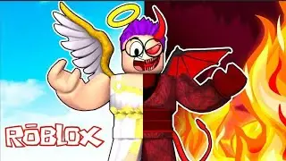 BEM😇 vs MAL👿 no ROBLOX (gameplay) | angels vs devils obby