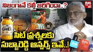 నిజంగానే కల్తీ జరిగిందా..? | TTD Ghee Issue | YV Subbareddy SIT Investigation | BIGTV