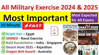 All Military Exercise 2025 I Important Military Exercise 2025 #currentaffairs @examwisdom11