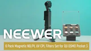 Introducing the NEEWER 6 Pack Magnetic ND/PL UV CPL Filters Set for DJI OSMO Pocket 3