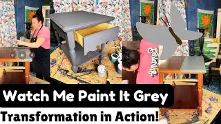 Grey Table Glow Up! (Part 1)  Paint & Chat!🔥