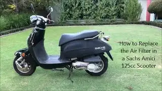 How to Replace the Air Filter in a Sachs Amici 125cc Scooter