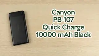 Розпаковка Canyon PB-107 Quick Charge 10000 mAh Black