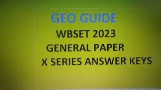 WB SET GENERAL PAPER X SERIES ANSWER KEY