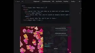 Narrat editable interactive demos on the docs website