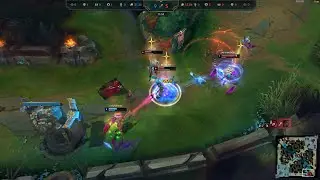 xayah triple kill 1v3?