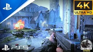 (PS5) Call of Duty: WWII - Ambushed by the Enemy! | ULTRA Realistic Cinematic Graphics Gameplay