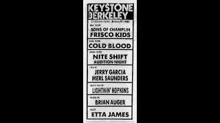 Jerry Garcia and Merl Saunders - 10/4/74 - Keystone, Berkeley, CA - aud