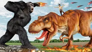 Most Realistic T Rex Chase Short Films | Jurassic Park Fan Made Short Film | Huzi Films