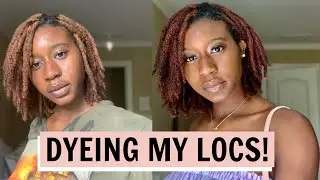 Dyeing My Locs Back RED/GINGER | Adore Cinnamon + Copper Brown + Cajun Spice | Beginner Friendly