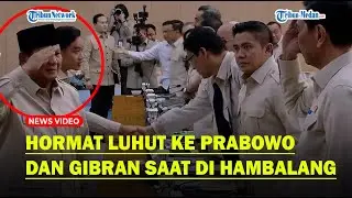 HORMAT LUHUT ke Prabowo dan Gibran saat Retreat di Hambalang