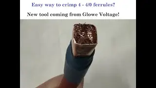New tool alert!  Easily crimp up to 4/0 awg ferrules??