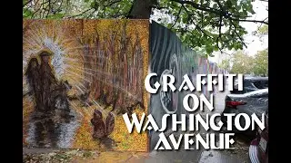 Graffiti on Washington Avenue. Brooklyn, NY
