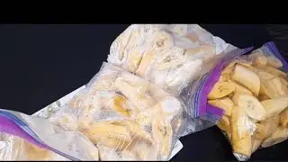 how to preserve ripe plantains in the freezer for months// frozen plantain