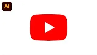 How To Draw The Youtube Logo | Adobe Illustrator Tutorial 2024| Zakki Graphics