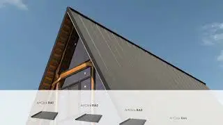 Casa A frame acoperita cu tabla in Click RoofArt