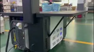 QCW 750W Fly Speed Dual Use Advertising 3D Sign Letter Laser Spot Welding Machine