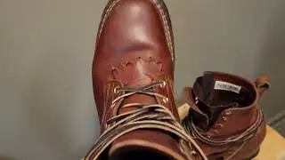 Nicks urban loggers natural veg tan double stuffed, 6 months later!