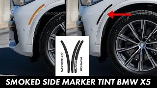 Smoked Out Tint Front Side Markers For BMW X5