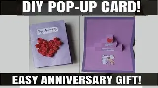 DIY Heart Card That Pops Out🌹| DIY Anniversary Gift Card 