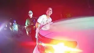 Drunk rich Tesla-driving Florida woman, 24, runs from cops, slips her handcuffs