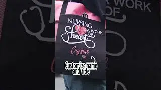 Custom Large Nurse Tote Bag for Work #personalized #dropshipping #wholesale #nurses #bag #gift