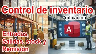Inventario para almacén o bodega, entradas y salidas con remisión (A5)