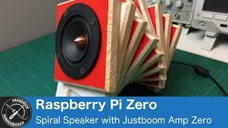 Spiral Speaker Build - Raspberry Pi Zero, Amp Zero, Scroll pHAT