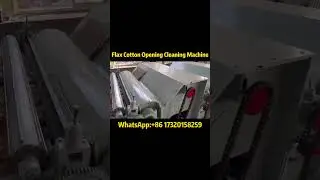 Advanced Flax & Cotton Opener Cleaner | Efficient Fiber Processing Machine! 🌿#fiberopener #recycle