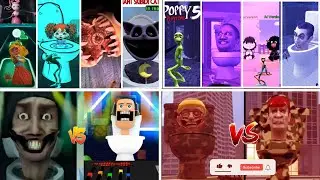 SKIBIDI TOILET VS POPPY PLAYTIME CHAPTER 4 MINECRAFT ALIEN DANCE