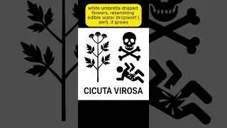 Cicuta virosa is a perennial plant with pinnate leaves and