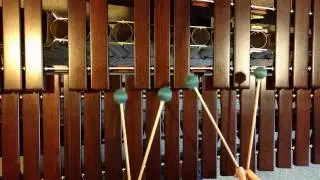 Rotation no 2 marimba solo measure 1 to the downbeat of 2