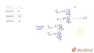 The time period of a simple pendulum on the surface of the earth is 4s. Its time period on the s...