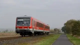 Kurhessenbahn BR 628.2, 628.4 und 642 (Desiro) auf der oberen Lahntalbahn (KBS 632)