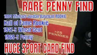 Michael Jordan Rookie Baseball - Huge Card Search - 1969 S Lincoln Penny FIND Silver war Nickel Pull