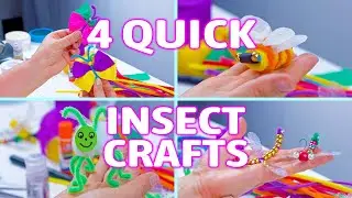 4 Easy Insect Craft Ideas | FUN DIY KIDS CRAFTS COMPILATION