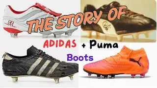 The evolution of the ADIDAS and PUMA football boots #adidas #puma #football #pele #nike